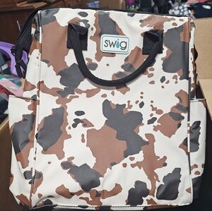 Swig Brown and Black Cow Print Bag